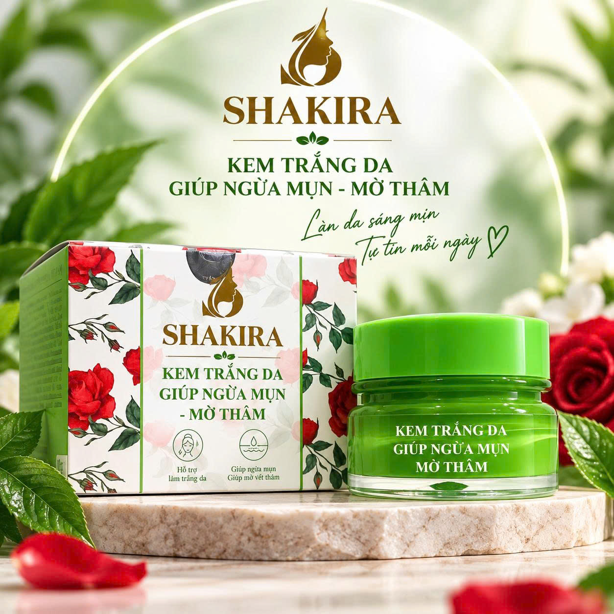 Kem Dưỡng Trắng Da, Ngừa Mụn, Mờ Thâm Shakira Đăng Dương (10g)
